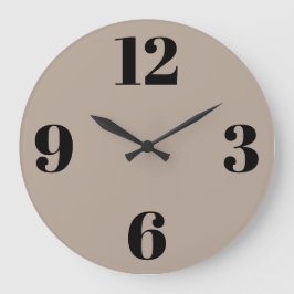 Relógio de Parede Acrílico - Fundo bege
