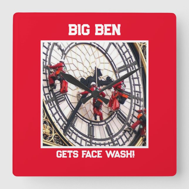 Relógio de Parede Acrílico grande quadrado! (Frente)