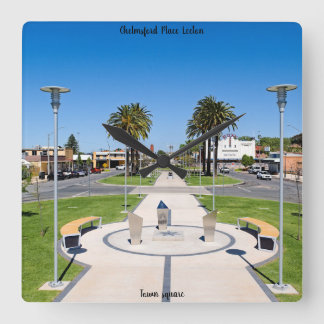 Relógio de parede, acrílico quadrado de 27,3 cm