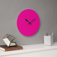 Relógio de Parede Acrílico Rosa | Decoração Modern