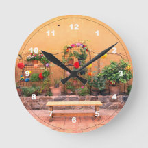 Relógio de Parede Acrínica de Jardim Pacífico