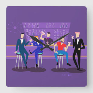 Relógio de Parede Acrírica do Bar Retro