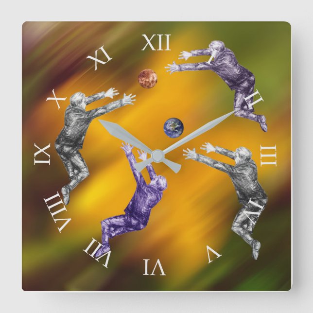 Relógio de Parede Acríricas com abstrato (Frente)