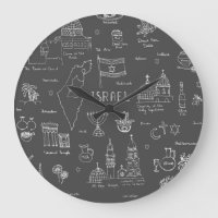 Relógio de Parede Acristalina desenhado à mão