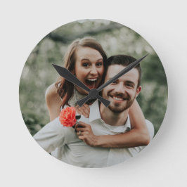 Relógio de Parede "Adicionar Sua Própria Foto"