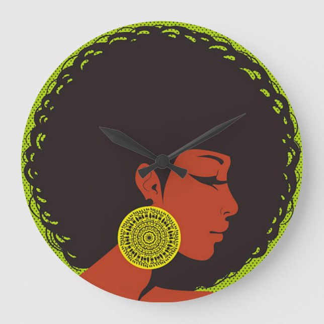 Relógio de Parede Afrocentrico (Frente)