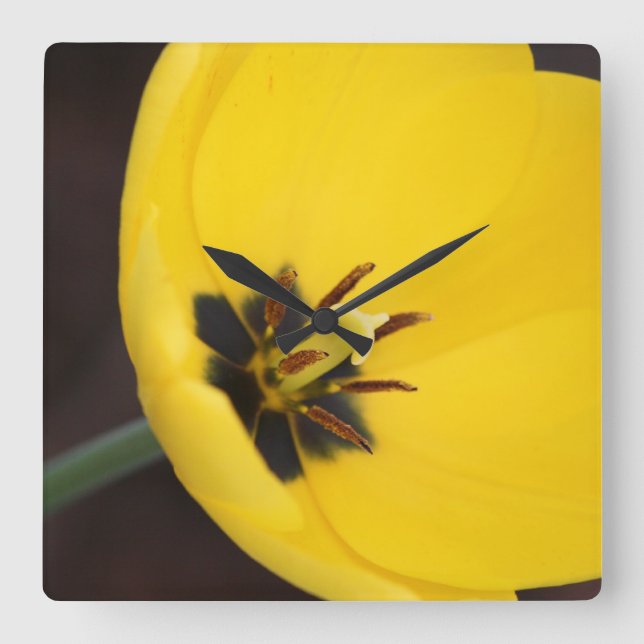 Relógio de Parede Amarelo (Frente)