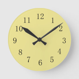 Relógio de Parede Amarelo Khaki