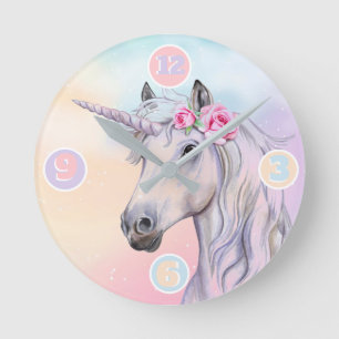 Relógio de Parede ao Unicorn Quadrado