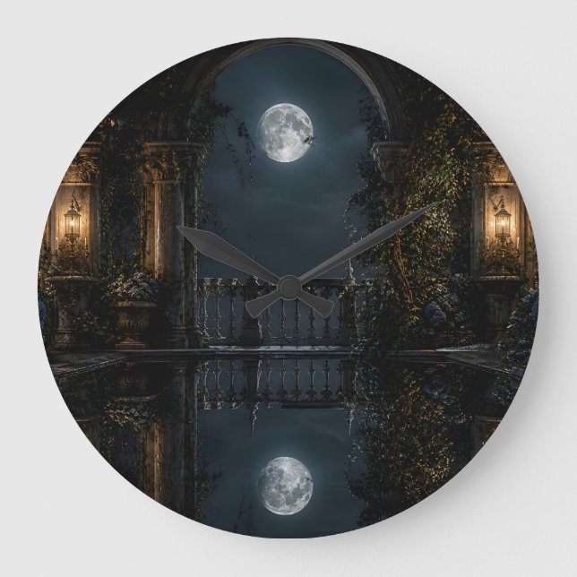 Relógio de Parede Arco da Lua Cheia (Frente)
