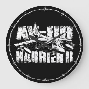 Relógio de Parede AV-8B Harrier II Round (Grande)