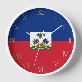 Relógio De Parede Bandeira do Haiti