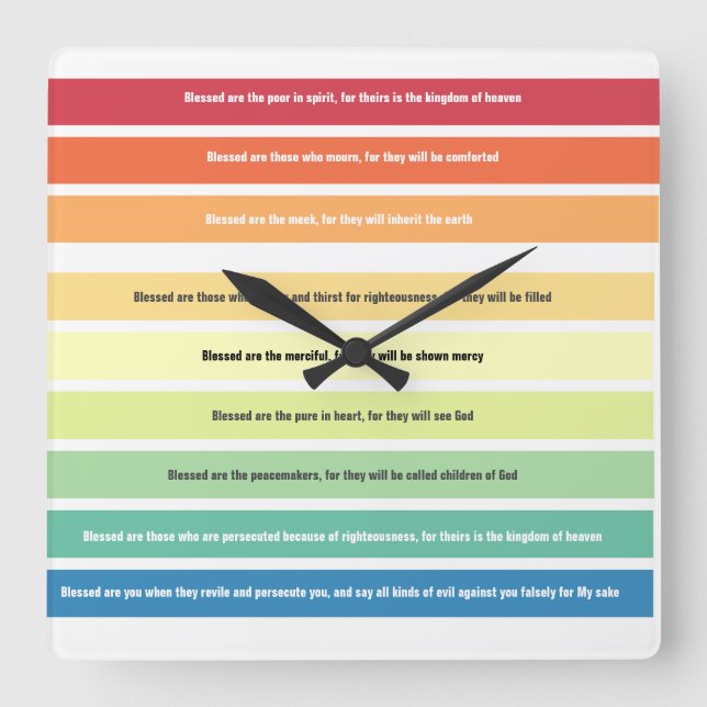 Relógio de Parede Beatitudes (Frente)