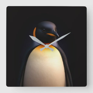 Relógio de Parede Black 4 Luxe com Pinguim Imperad