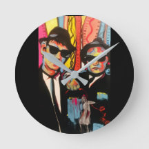 Relógio de Parede Blues Brothers Retro Pop Art