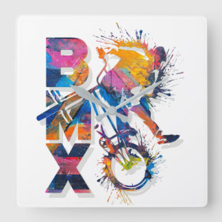 Relógio de Parede Bmx Colorida