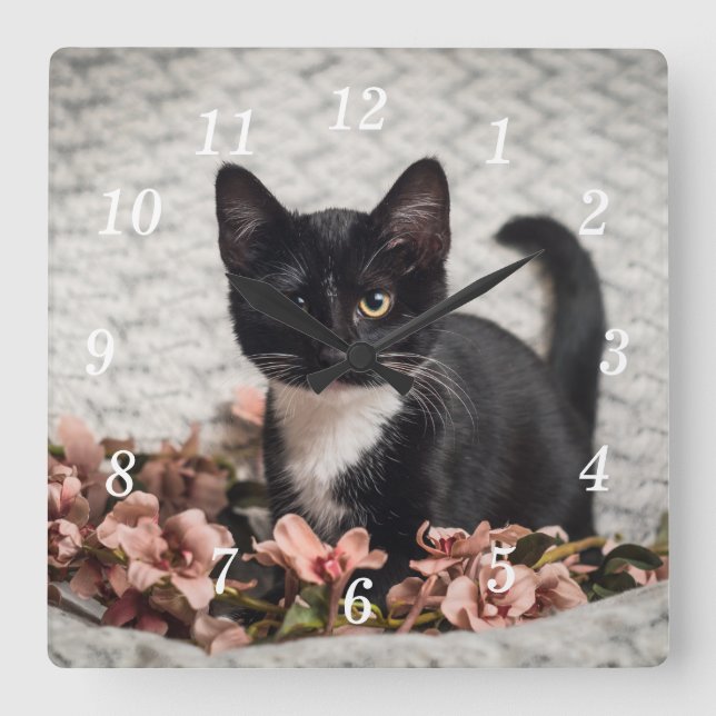 Relógio de Parede bonito Bella Rosa (Frente)