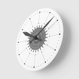 Relógio de Parede Branco Minimalista Sem Números