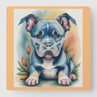 Relógio de Parede bullie puppy olhar lápis 