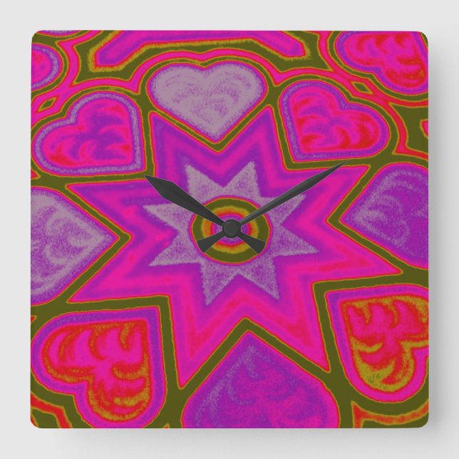 Relógio de Parede 'Cheio do Amor' (Frente)