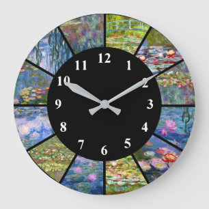 Relógio de Parede Claude Monet Ninféias Pinturas A