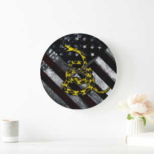 Relógio de Parede com Bandeira Americana Industria