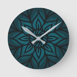 Relógio de Parede com Desenho de Mandala