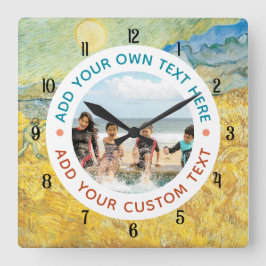 Relógio de Parede com Foto e Texto Personalizados 