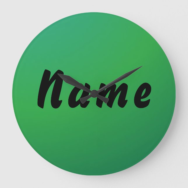 Relógio de parede com nome personalizado (Frente)