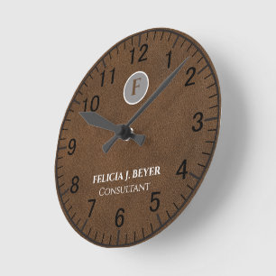 Relógio de Parede com Nome Personalizado Decoração