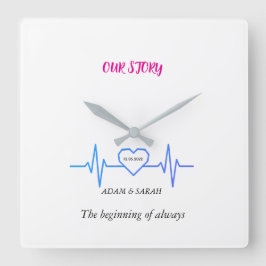 Relógio de Parede Coração Personalizado - Aniversá