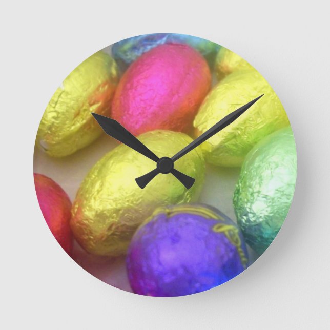 Relógio de Parede 'Cores de Páscoa' (Frente)