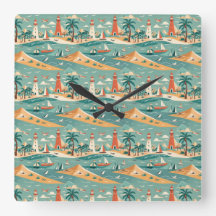 Relógio de Parede Costeira Retroativa