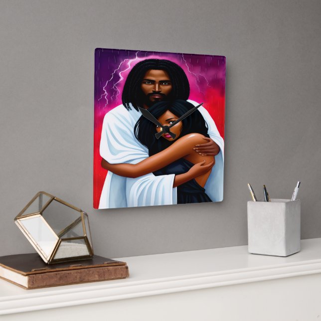 Relógio de Parede Cristã "Coberto" (Escritório)