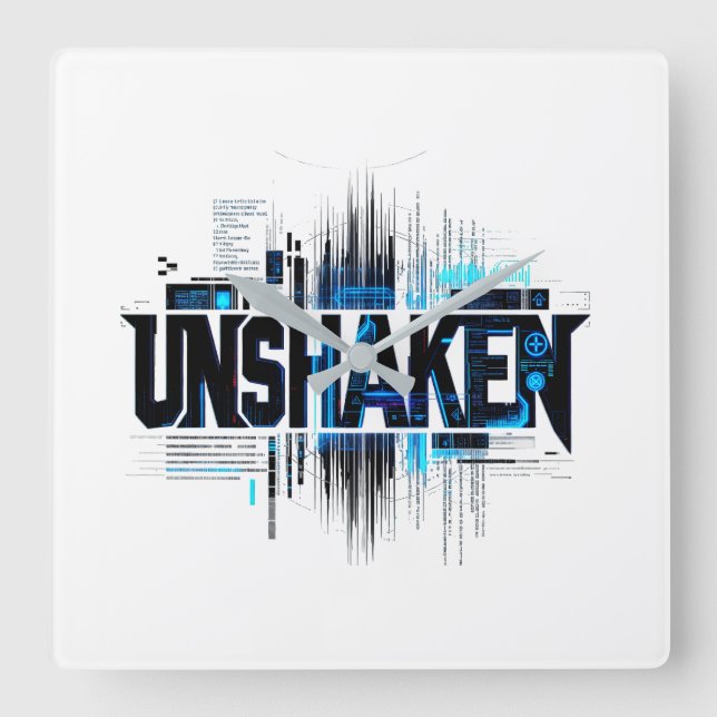Relógio de Parede Cyberpunk Inabalável (Frente)