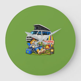 Relógio de parede da caravana engraçada '' Vida di