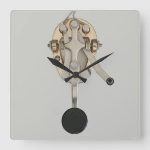 Relógio de Parede da Chaveta do Código Morse de 