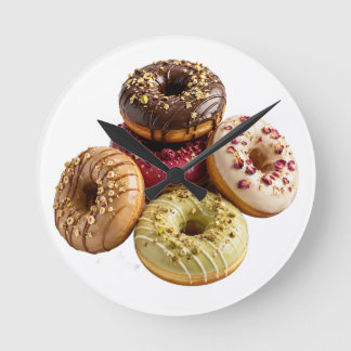 Relógio de Parede da Cozinha de Donuts Gourmet | P