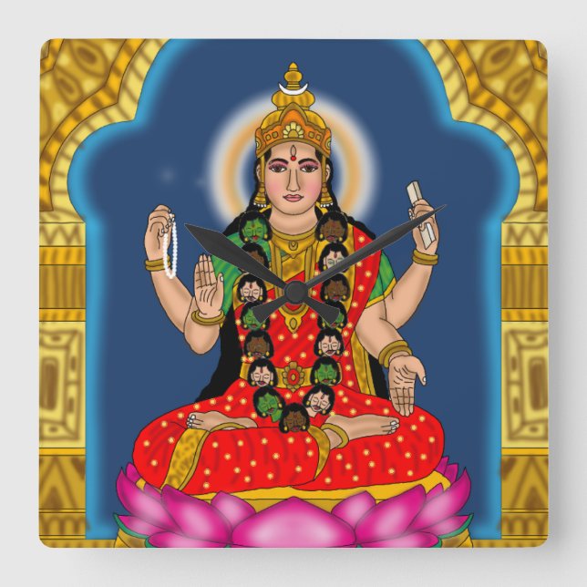 Relógio de Parede da Deusa Bhairavi (Frente)