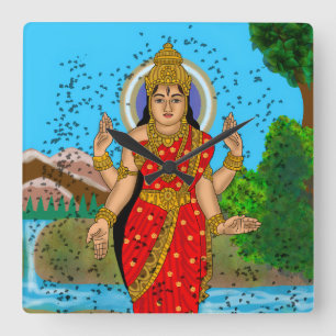 Relógio de Parede da Deusa Bhramari