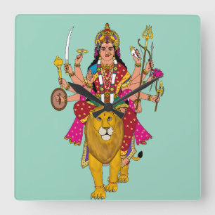 Relógio de Parede da Deusa Durga