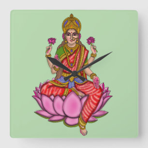 Relógio de Parede da Deusa Lakshmi