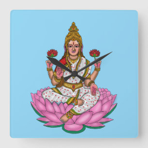 Relógio de Parede da Deusa Lakshmi