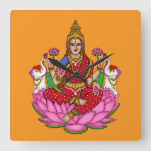 Relógio de Parede da Deusa Lakshmi
