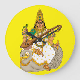 Relógio de Parede da Deusa Saraswati