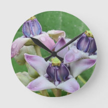 Relógio de Parede da Flor Coroa