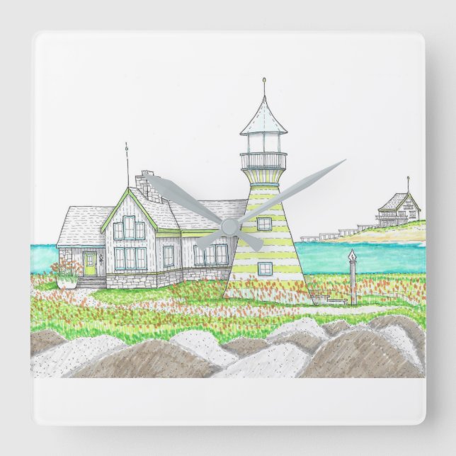 Relógio de Parede da Lâmpada de Faixa (Frente)