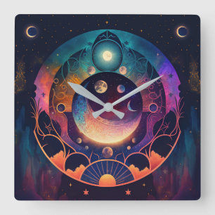 Relógio de Parede da Lua