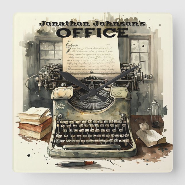 Relógio de Parede da Máquina de Digitalização Vint (Frente)