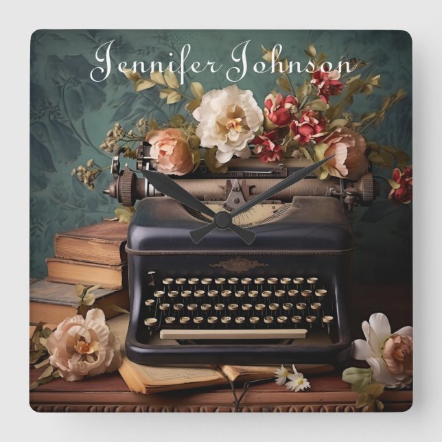 Relógio de Parede da Máquina de Espelhamento Flora (Frente)